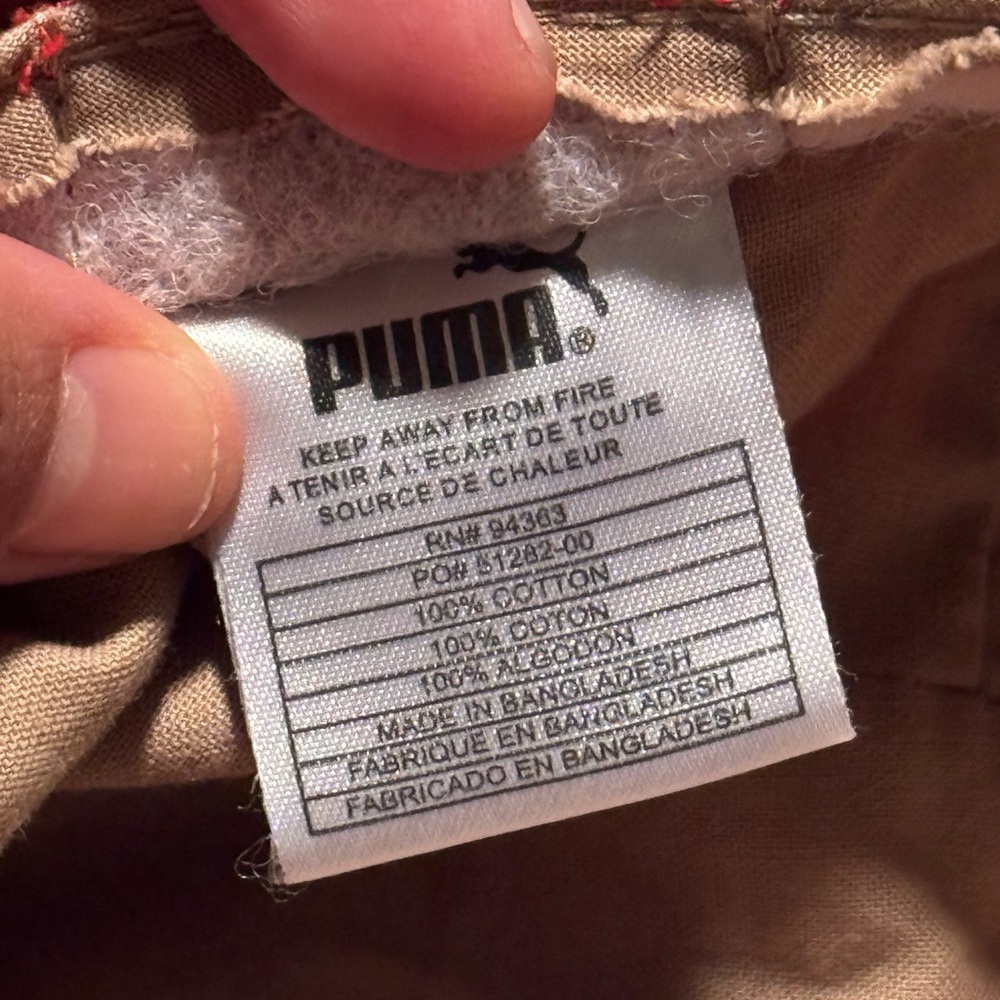 Puma Beige Cap with purple Logo - Picture 11 of 14